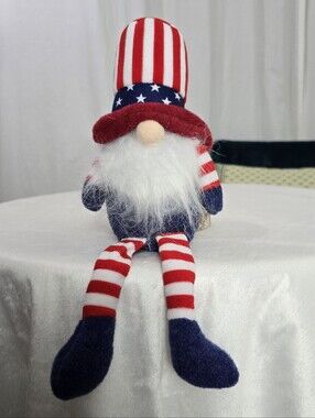 Patriotic Red White Blue Male Gnome Plush